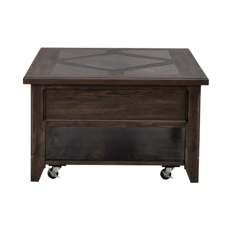 Paradise Valley - Rectangular Cocktail Table - Saddle Brown