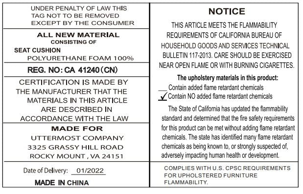 Rioni - Tufted Wing Chair - Blue