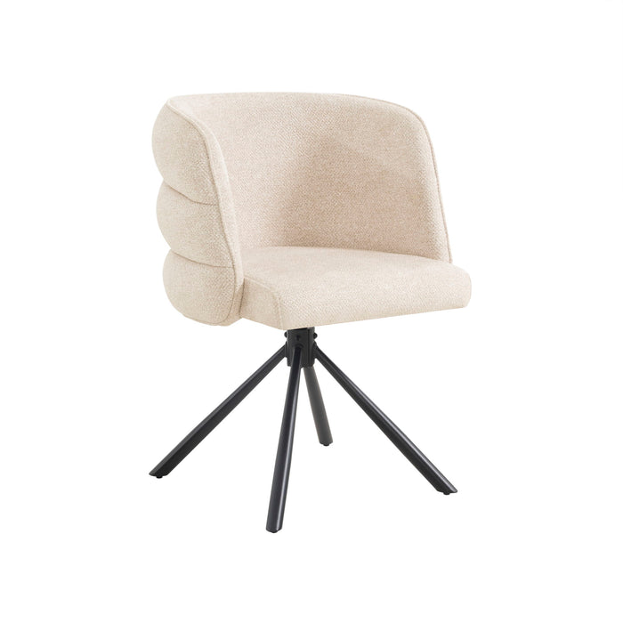 270 Degree Swivel Upholstered Desk Chairs (Set of 2)