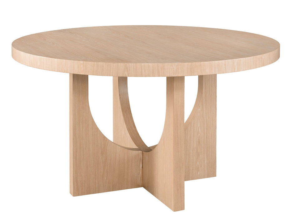 Modern - Callon Round Dining Table - Light Brown