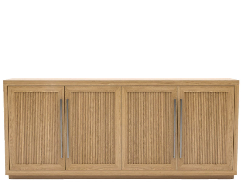 Modern - Media Credenza - Light Brown