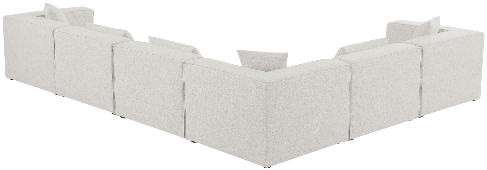 Cube - Linen 6 Piece Modular Corner Sectional