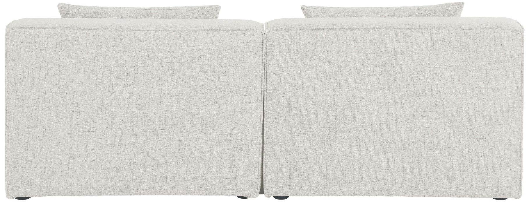 Cube - Linen Modular 2 Seat Armless Sofa