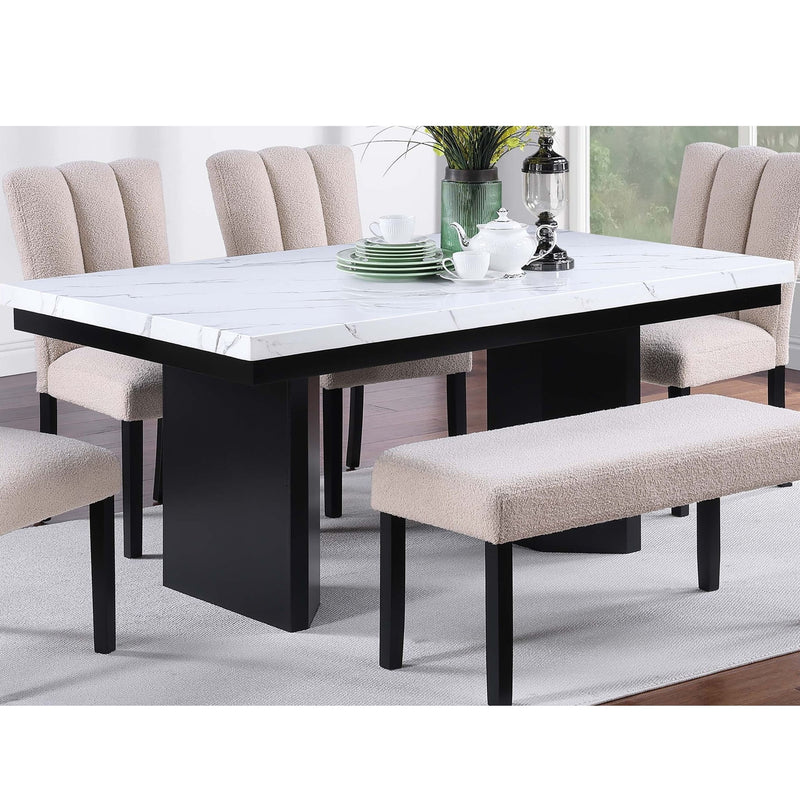 Dining Table For Kitchen - Black / White