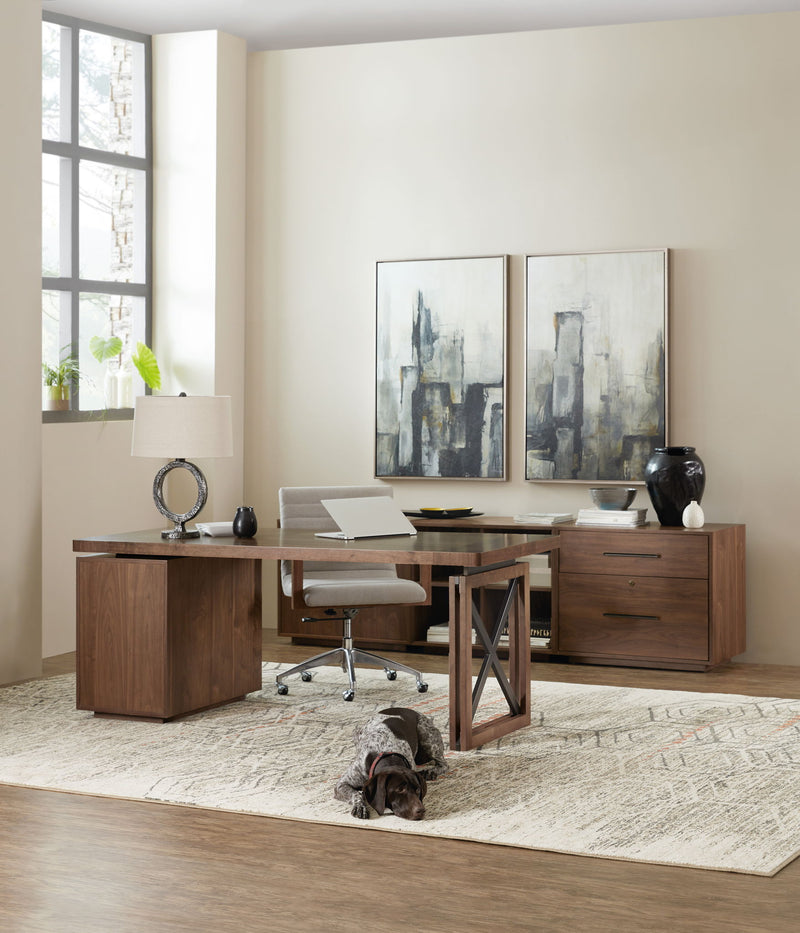 Elon - Two-Door Cabinet - Dark Brown