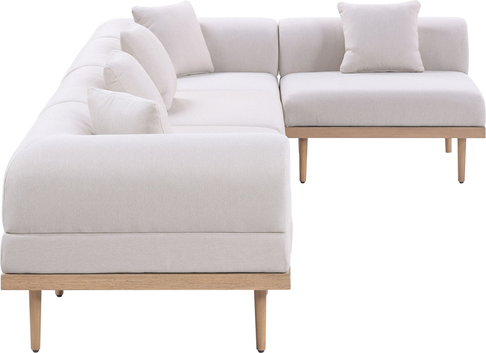 Laguna - 5 Piece 106.5" Upholstered Outdoor Patio Modular Sectional