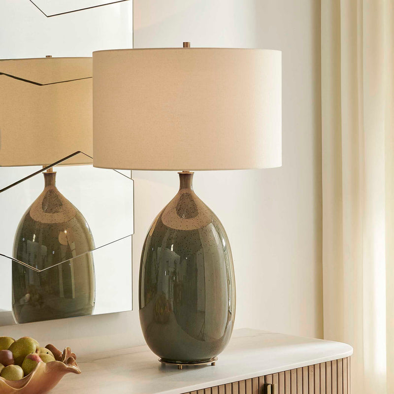 Moultrie - Warm Table Lamp - Gray