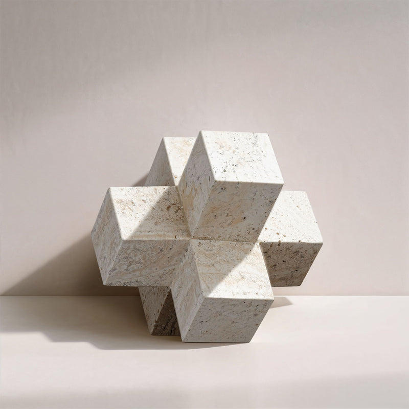 Jack - Travertine Decorative Object - Natural