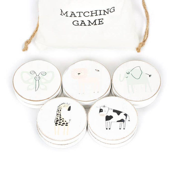 Animal Matching Game for Kids w/Bag | 10 Piece Set