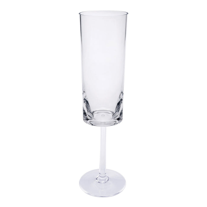 Oval Halo - Acrylic Champagne Flutes (Set of 4)