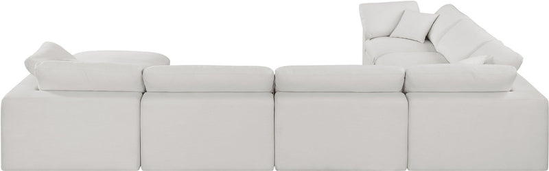 Comfy - 7 Piece Linen Modular Sectional With Chaise