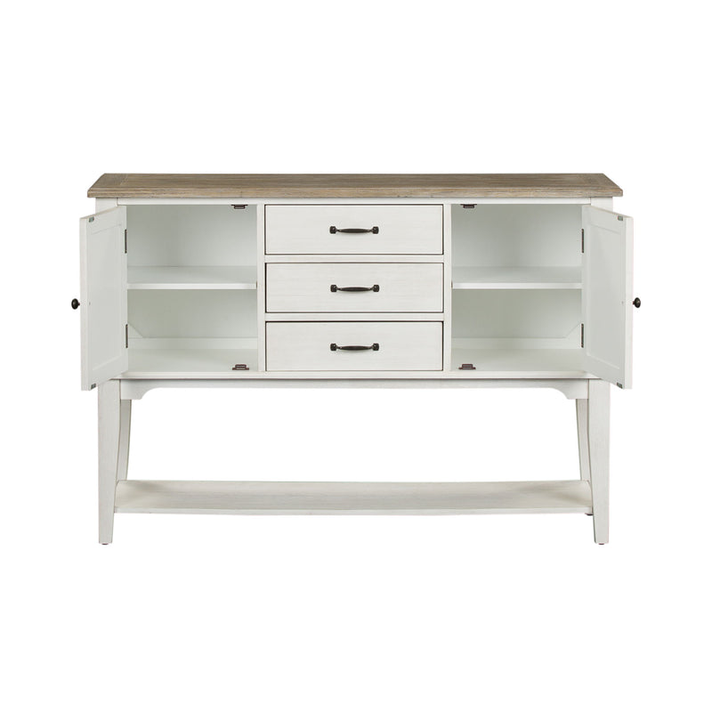 Summerville - Server - Soft White Wash / Wirebrushed Gray
