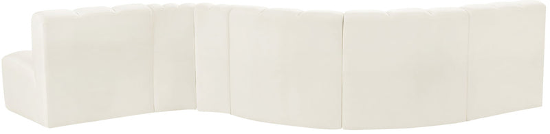 Arc - Velvet 6 Piece Curved Modular Sofa