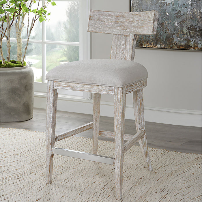 Idris - Counter Stool - White