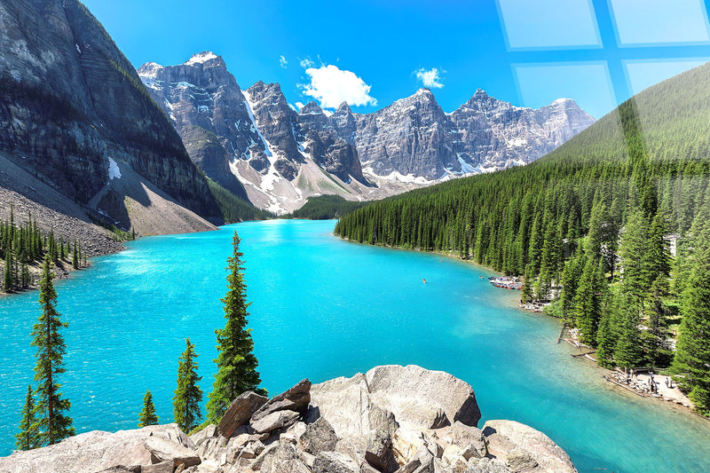 Moraine Vista Tempered Glass - Blue / Green