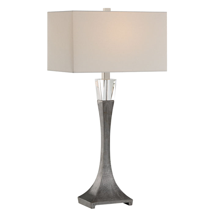 Edison - Tapered Iron Table Lamp - Gray