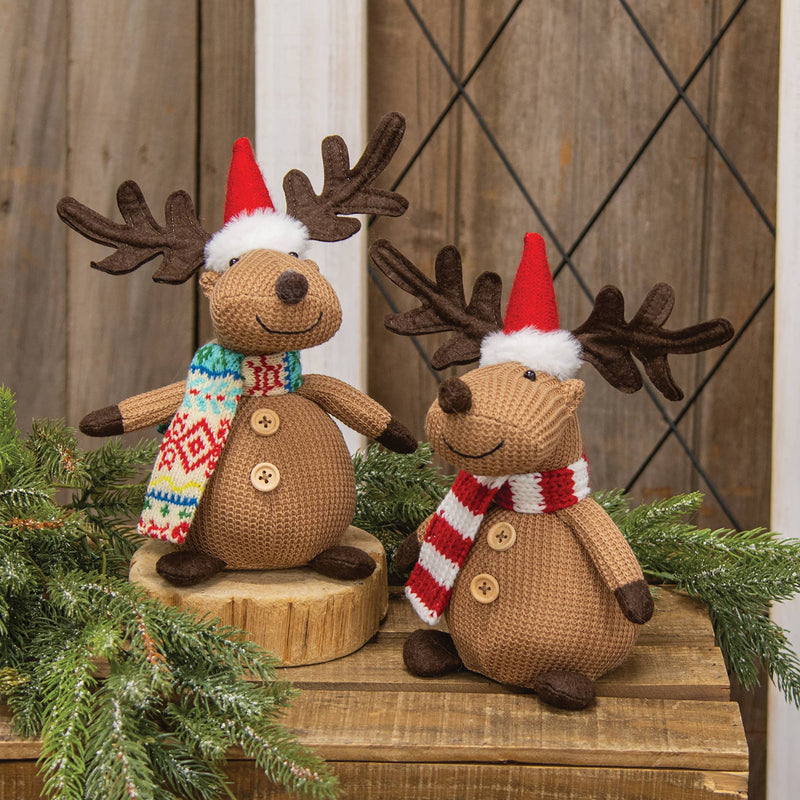 Reindeer with Nordic Scarf