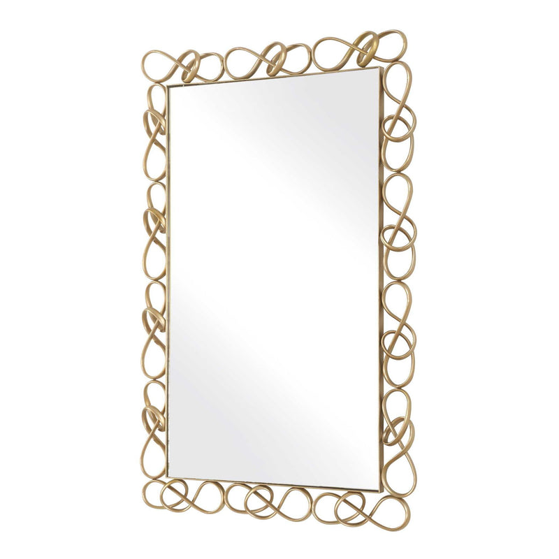 Twist It - Mirror - Antique Brass