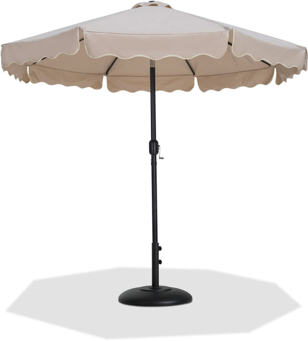 Amalfi - Patio Umbrella - Black Base / Black Pole