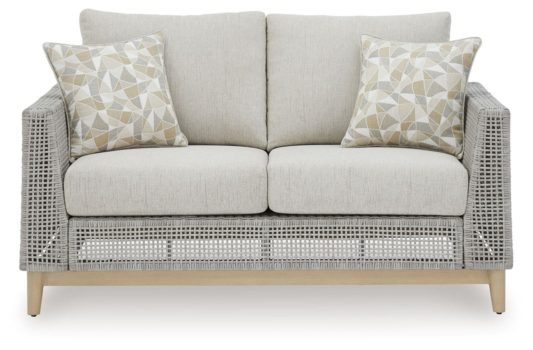 Seton Creek - Gray - Loveseat With Cushion