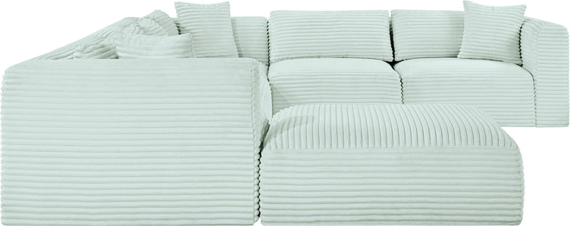 Shaggy - 7 Piece Modular U-Shaped Sectional With Ottoman