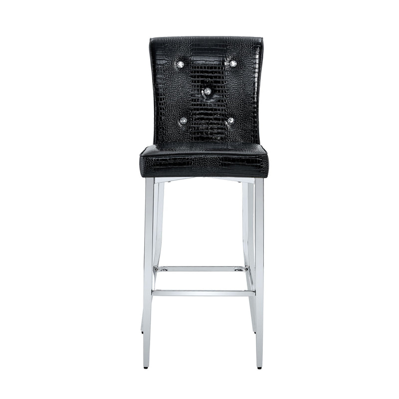Bar Chairs & Crystal Clasp Design (Set of 2)
