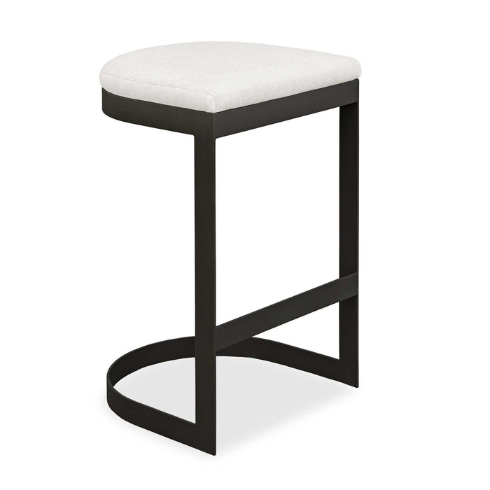 Maude - Outdoor Bar Stool - White / Black