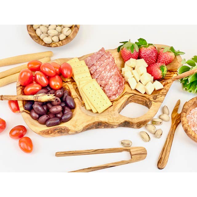 Olive Wood Appetizer Tray | 15"-17"