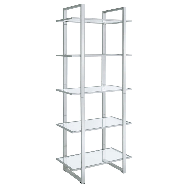 Colfax - 5 Shelf Bookshelf - Clear