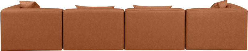 Cube - Modular 4 Piece Sofa - Cognac