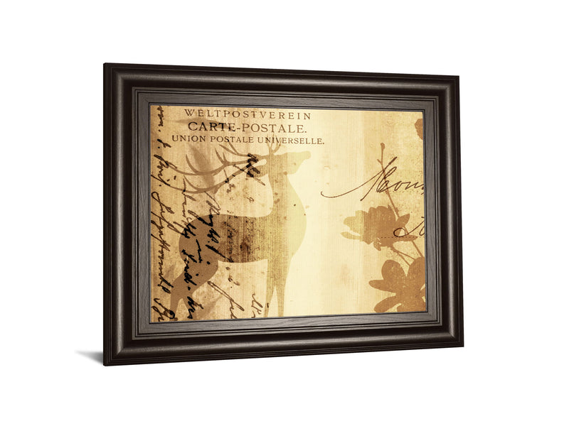 Letter I By F. Leal - Framed Print Wall Art - Beige