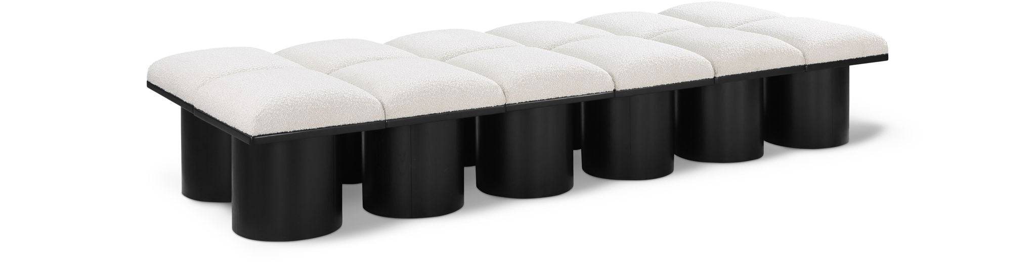 Pavilion - 12 Piece Modular Bench With Black Base