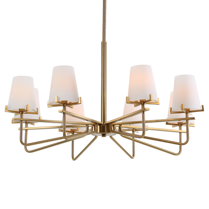 Lassen - 8 Light Chandelier - Brass