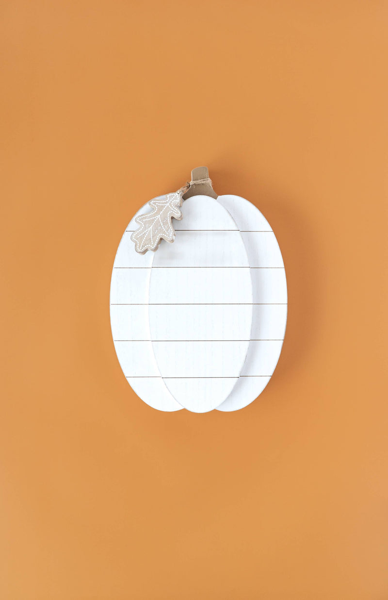 Chunky Wooden Tall PUMPKIN FALL Decor