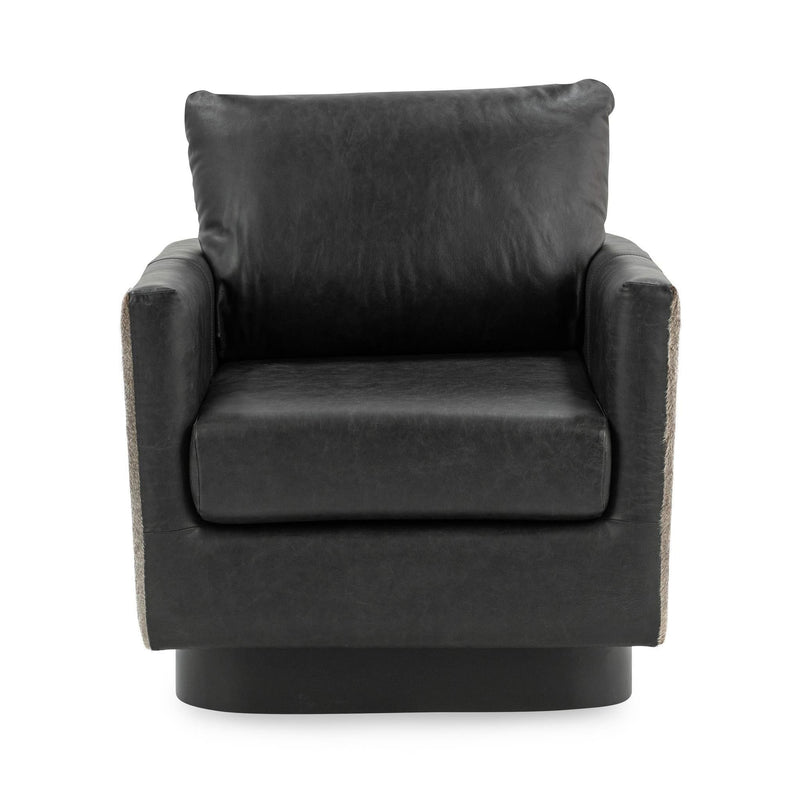 Lathe - Leather/Hide Accent Chair
