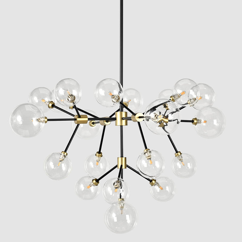 Phoenix - Chandelier - Black / Gold