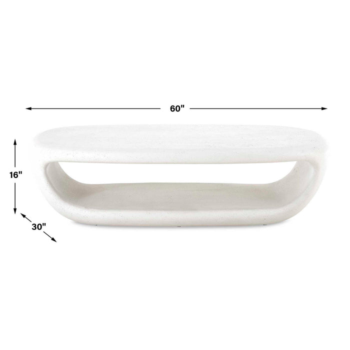 Leyton - Outdoor Coffee Table - White