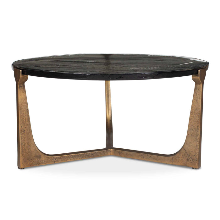 Bohdi - Outdoor Coffee Table - Brass / Black