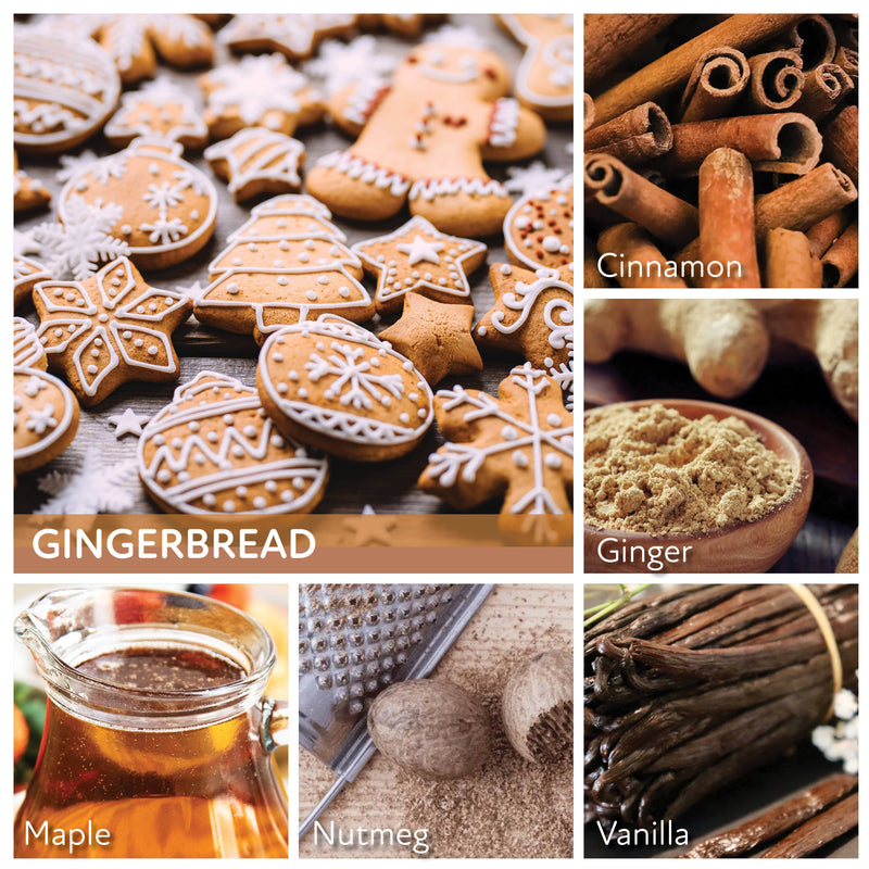 Gingerbread – 34oz Strong Scented Long Burning Gift Candle