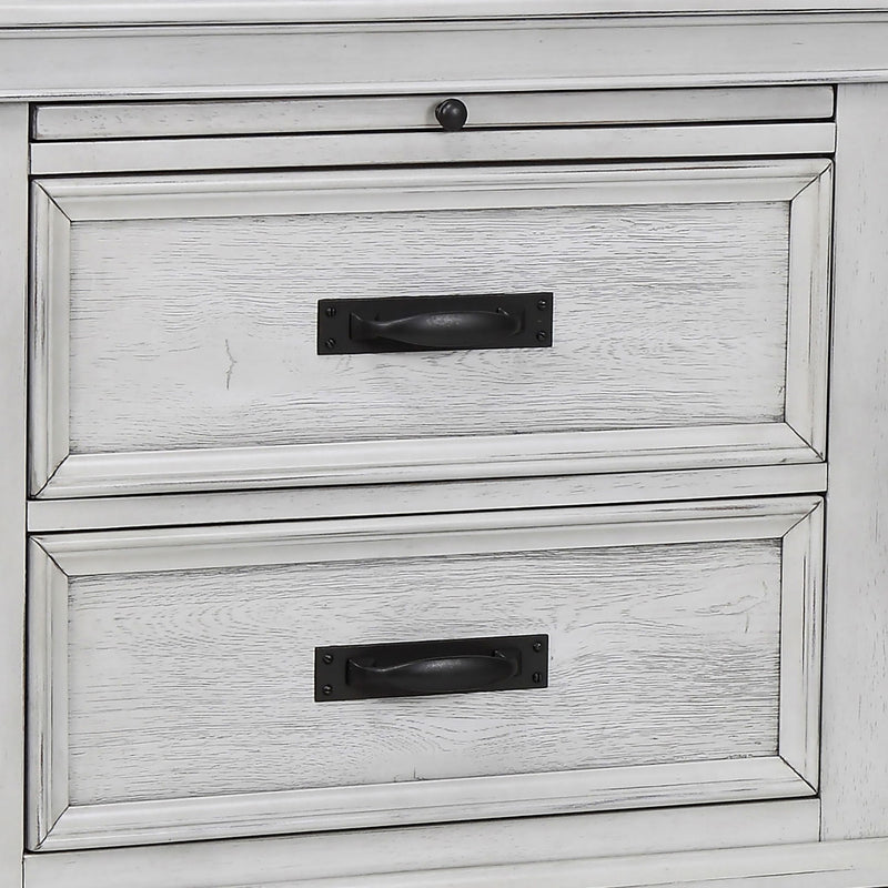 Lockeford - 2 Drawer Nightstand With Pull Out Tray - White