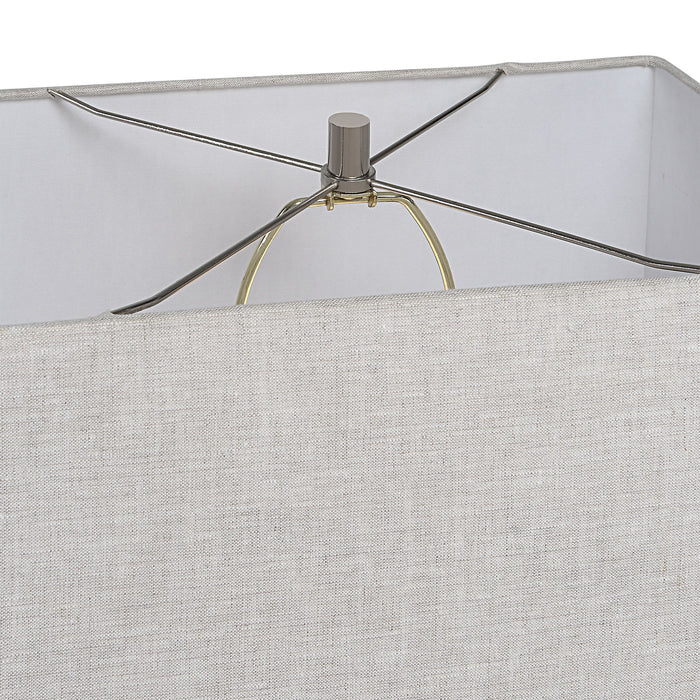 Caralina - Geometric Table Lamp - Gray