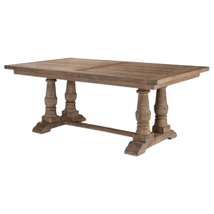 Stratford - Salvaged Wood Dining Table - Light Brown