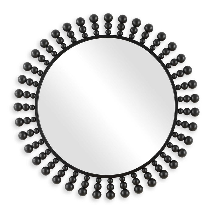 Aziel - Round Mirror - Black