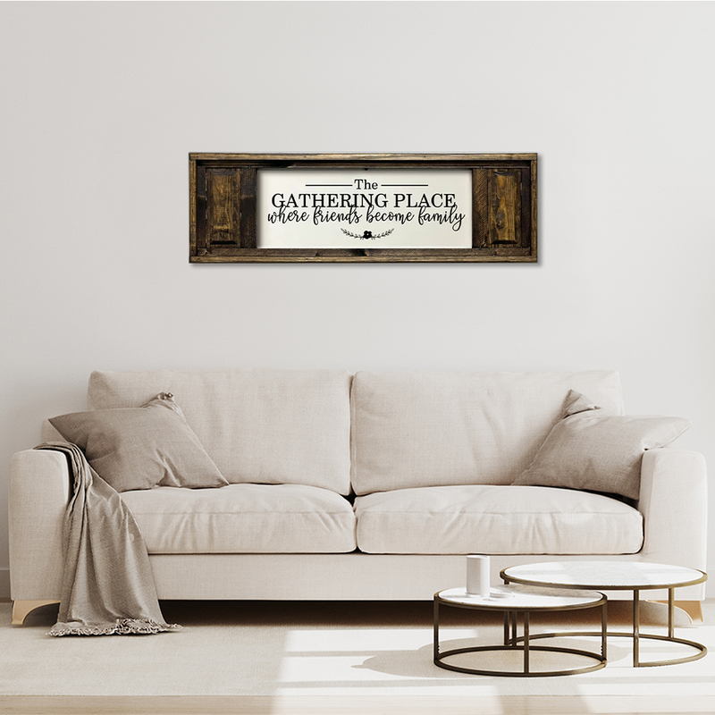 Small Double Panel Canvas The Gathering Place