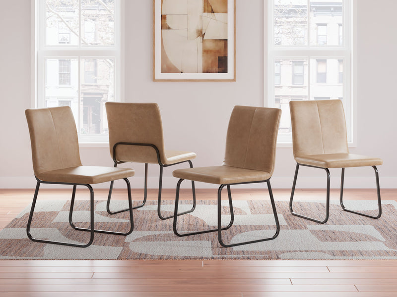 Pharwynn - Dining Upholstered Side Chair (Set of 4) - Toast