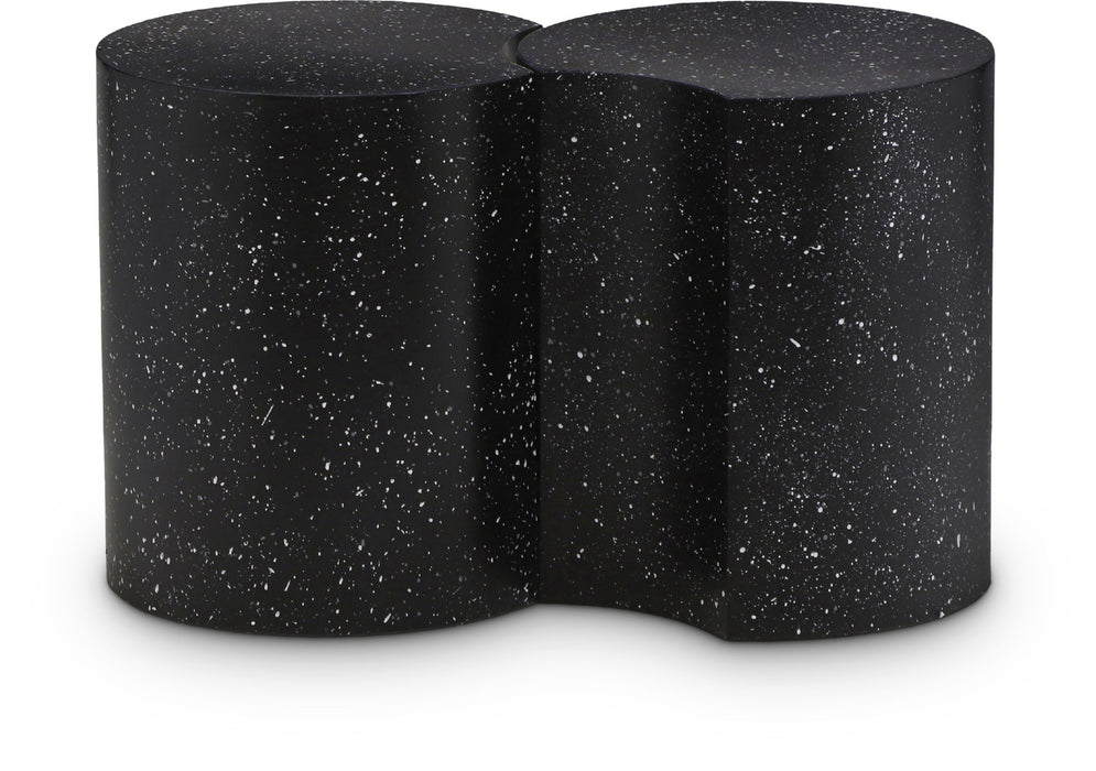Dimple - 2 Piece Modular End Table - Terazzo Finish