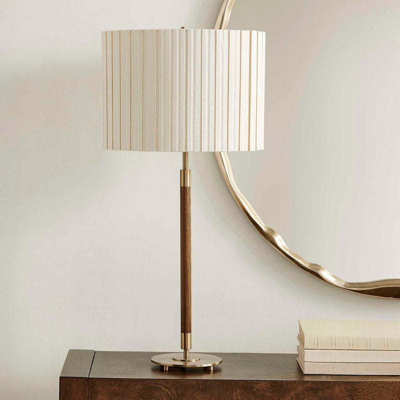 Iliana - Wood Table Lamp - Brass,Gold,Woodtone