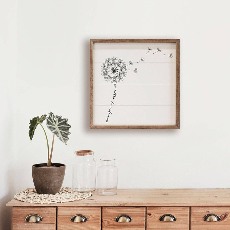 Scatter Kindness Dandelion White