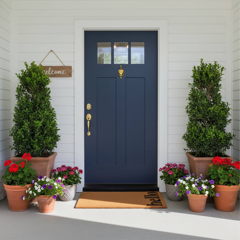 Vertical Hello Doormat