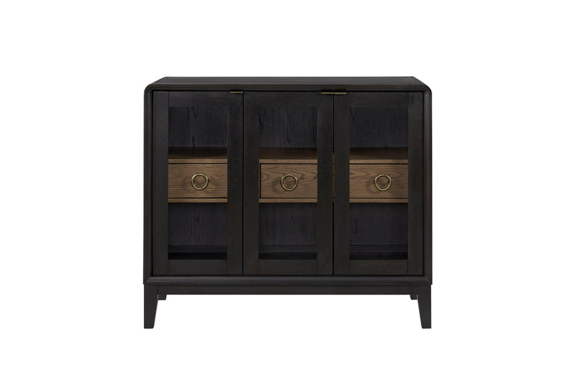 Elure - Glass Door Server - Peppercorn